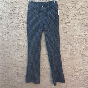 Free People Grey Checkered Pants